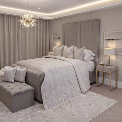 Valtiva Acamar Tall Headboard Bed Frame